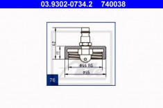 Stut aerisire - ATE 03.9302-0734.2 foto