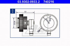 Stut aerisire - ATE 03.9302-0933.2 foto