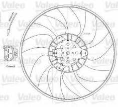 Ventilator, radiator OPEL VECTRA C 3.0 CDTi - VALEO 696028 foto