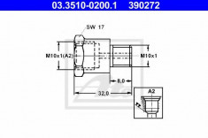 Adaptor, conducte frana - ATE 03.3510-0200.1 foto