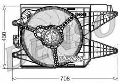 Ventilator, radiator FIAT 500 1.4 Abarth - DENSO DER09049 foto