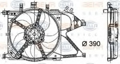 Ventilator, radiator OPEL VITA C 1.0 - BEHR HELLA SERVICE 8EW 009 157-441 foto