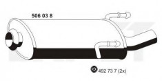 Toba esapament finala PEUGEOT 406 limuzina 2.0 16V - ERNST 506038 foto