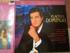 Placido domingo Love Story O Sole Mio Spanish Eyes 1989 album disc vinyl lp muzica clasica romantica opera VG+
