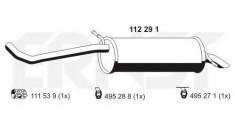 Toba esapament finala VW POLO 1.2 12V - ERNST 112291 foto