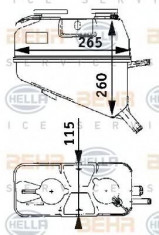 Vas de expansiune, racire - HELLA 8MA 376 705-321 foto