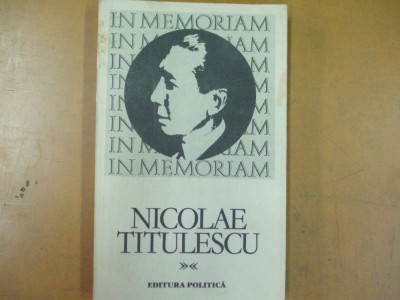Nicolae Titulescu In memoriam Bucuresti 1982 004 foto