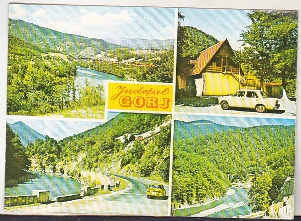bnk cp Judetul Gorj - Vedere - necirculata - marca fixa