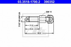 Surub/supapa aerisire - ATE 03.3518-1700.2 foto
