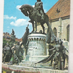 bnk cp Cluj Napoca - Statuia lui Matei Corvin - necirculata