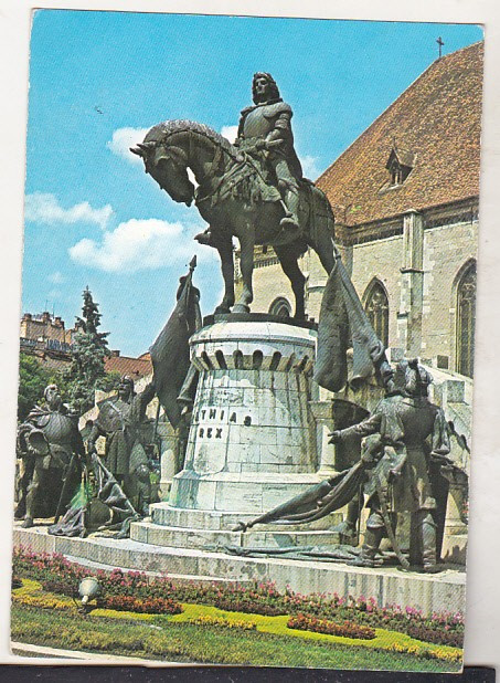 bnk cp Cluj Napoca - Statuia lui Matei Corvin - necirculata