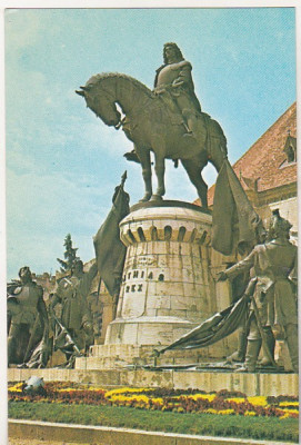 bnk cp Cluj Napoca - Statuia lui Matei Corvin - necirculata foto