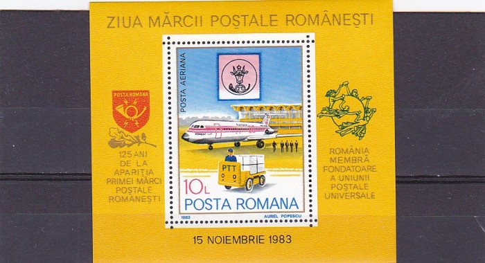 Ziua marcii colita,avion ,nr lista 1083, Romania .