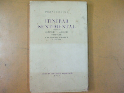 Perpessicius Itinerar sentimental 1932 portret Anestin poezii amoruri 028 foto