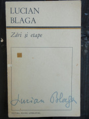 ZARI SI ETAPE - LUCIAN BLAGA foto