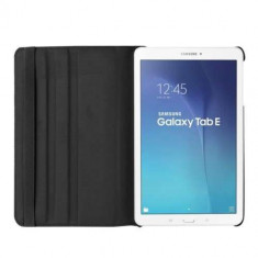 Husa Flip Cu Stand Samsung Galaxy Tab E 9,6 T560 / T561 Litchi Series Neagra foto