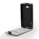 Husa Lenovo A2020 Vibe C Flip Case Inchidere Magnetica Black, Alt model telefon Lenovo, Piele Ecologica, Toc