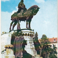 bnk cp Cluj Napoca - Statuia lui Matei Corvin - necirculata