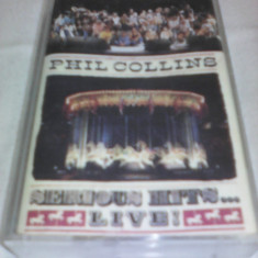 CASETA AUDIO PHIL COLLINS SERIOUS HITS LIVE RARITATE!!!!