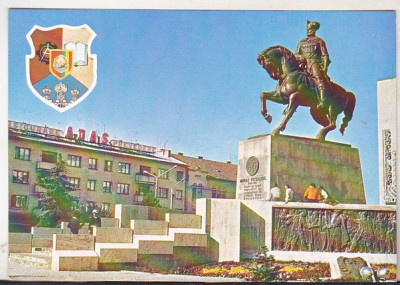 bnk cp Cluj Napoca - Statuia lui Mihai Viteazul - necirculata - marca fixa foto