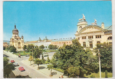 bnk cp Cluj Napoca - Piata Victoriei - necirculata - marca fixa foto