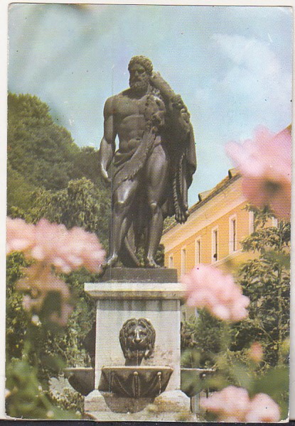 bnk cp Baile Herculane - Statuia lui Hercules - necirculata