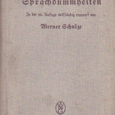 WERNER SCHULZE - WUFTMANN GPRACHDUMHEITEN ( 1935 ) ( IN GERMANA - GOTICA )