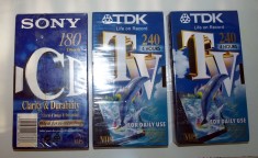 LOT 3 CASETE VIDEO SONY SI TDK SIGILATE
