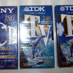 LOT 3 CASETE VIDEO SONY SI TDK SIGILATE