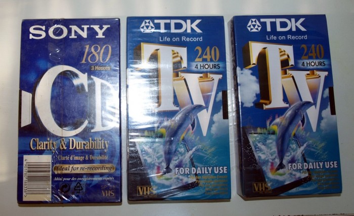 LOT 3 CASETE VIDEO SONY SI TDK SIGILATE