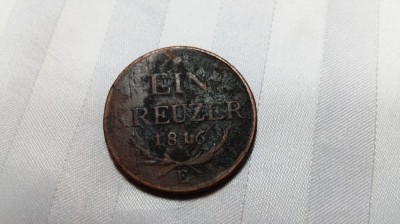 1 KREUZER 1816 - RAR foto