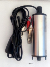 Pompa electrica transfer combustibil 12 V/24V foto