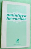 Cumpara ieftin PETRU VALUREANU - AMINTIREA LUCRURILOR (VERSURI, 1980) [dedicatie / autograf]