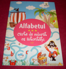 ALFABETUL - carte de colorat pentru copii + CADOU foto