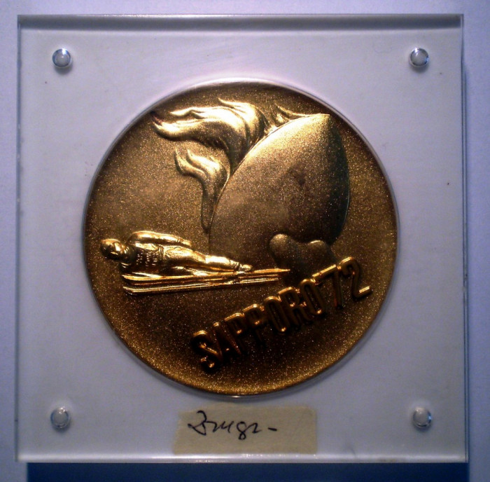 5.085 MEDALIE OLIMPIADA DE IARNA JAPONIA SAPPORO 1972 ION ZANGOR 65mm