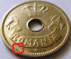 Moneda 5 Bani J - ROMANIA, anul 1906 *cod 4038 xf...... cu fisura de matrita foto