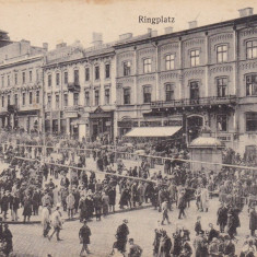 BUCOVINA , CERNAUTI PIATA 1912 , EDITURA MORITZ GOTTLIEB BUCHHANDLUNG ,CERNAUTI