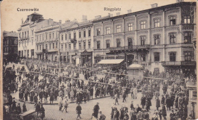 BUCOVINA , CERNAUTI PIATA 1912 , EDITURA MORITZ GOTTLIEB BUCHHANDLUNG ,CERNAUTI foto