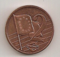 ANGLIA MAREA BRITANIE GREAT BRITAIN 2 EUROCENT 2003 SPECIMEN TRIAL PROBE XF foto