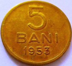 Moneda 5 Bani - ROMANIA, anul 1953 *cod 4240 foto