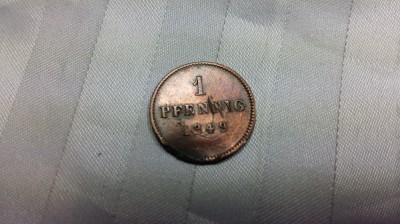 1 PFENNIG 1849 BAVARIA foto