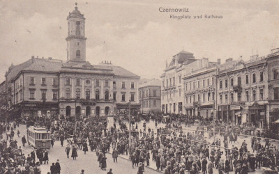 BUCOVINA CERNAUTI PRIMARIA SI PIATA TRAMVAI ELECTRIC EDITURA LEON KONIG foto