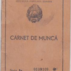 Carnet de Munca 1953