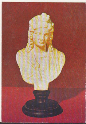 bnk cp Bucuresti - Muzeul de istorie al RSR - Bustul Zeitei Isis - necirculata foto