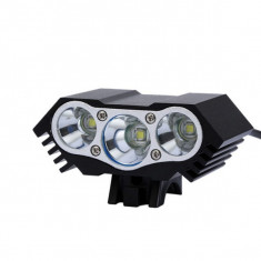 LPC-BX3 - Lanterna frontala / far bicicleta 3x CREE XM-L T6 foto