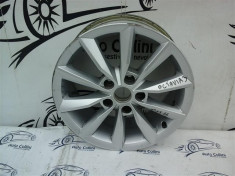 Jante aliaj Skoda Octavia 3 pe 16 6,5JX16H2 ET46 cod OEM 5E0601025B Zgariata pe buza foto