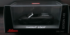 Macheta metal Audi R8 Spyder &amp;quot;Concept Black&amp;quot; - Schuco noua, in cutie, 1:43 foto