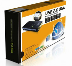 Placa video externa USB 2.0 UGA To VGA DVI HDMI sigilata foto