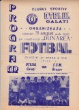 Program meci fotbal OTELUL GALATI - FCM BRASOV 31.08.1988