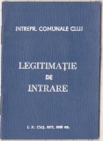 Legitimatie de intrare Interpr. Comunale Cluj, Documente